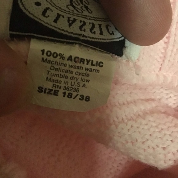 Vintage 90s pink oversized sweater - Picture 3 of 8